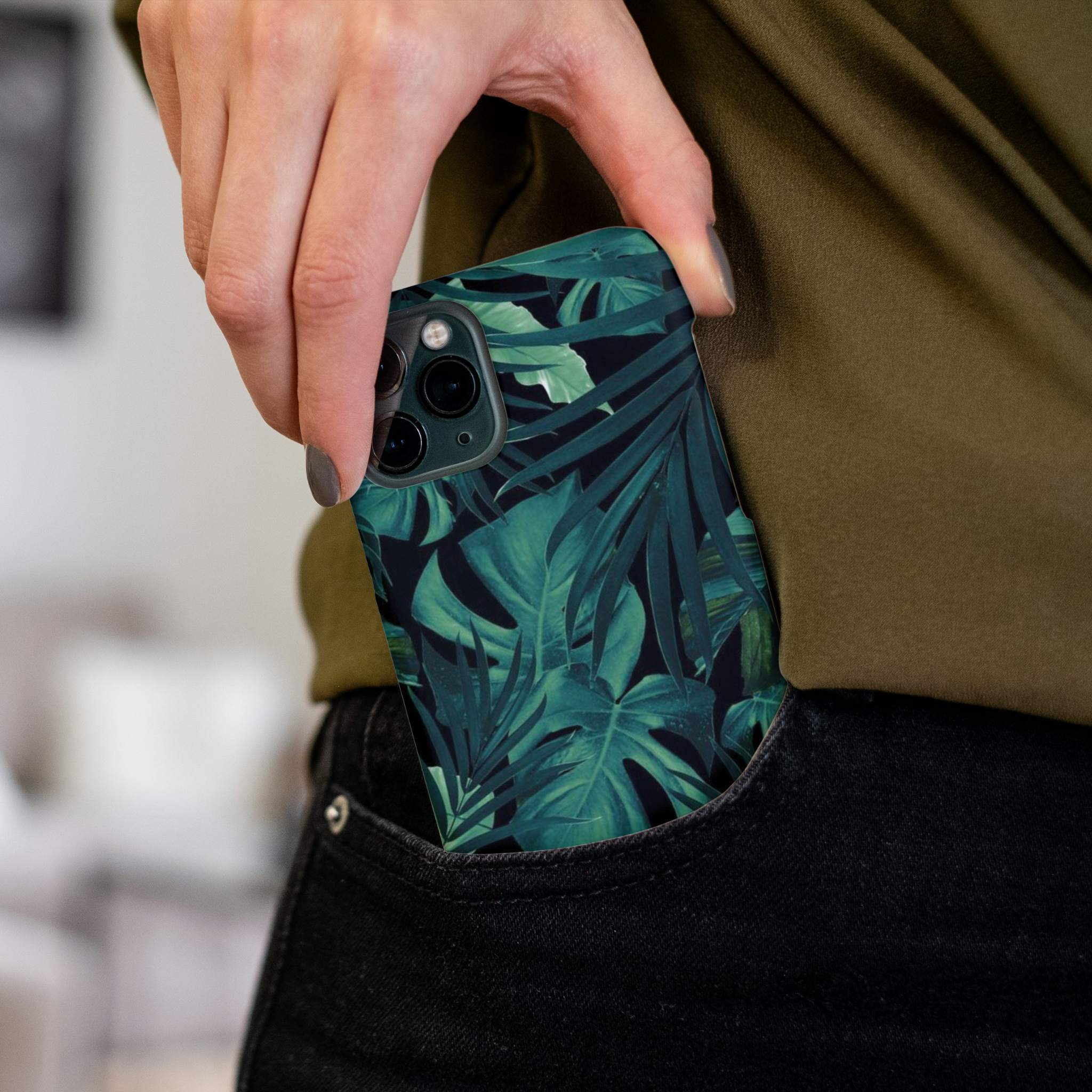 Leafy Whisper iPhone Case